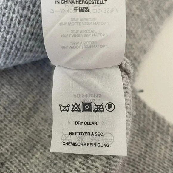 J.Crew Women’s S Wool Blend Quarter Snap Sweater Heather Gray Pockets Oversized - Picture 10 of 13